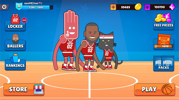 蠢萌扣篮2最新版(Dunkers2) 截图1