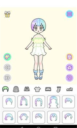 粉彩女孩换装游戏 截图1