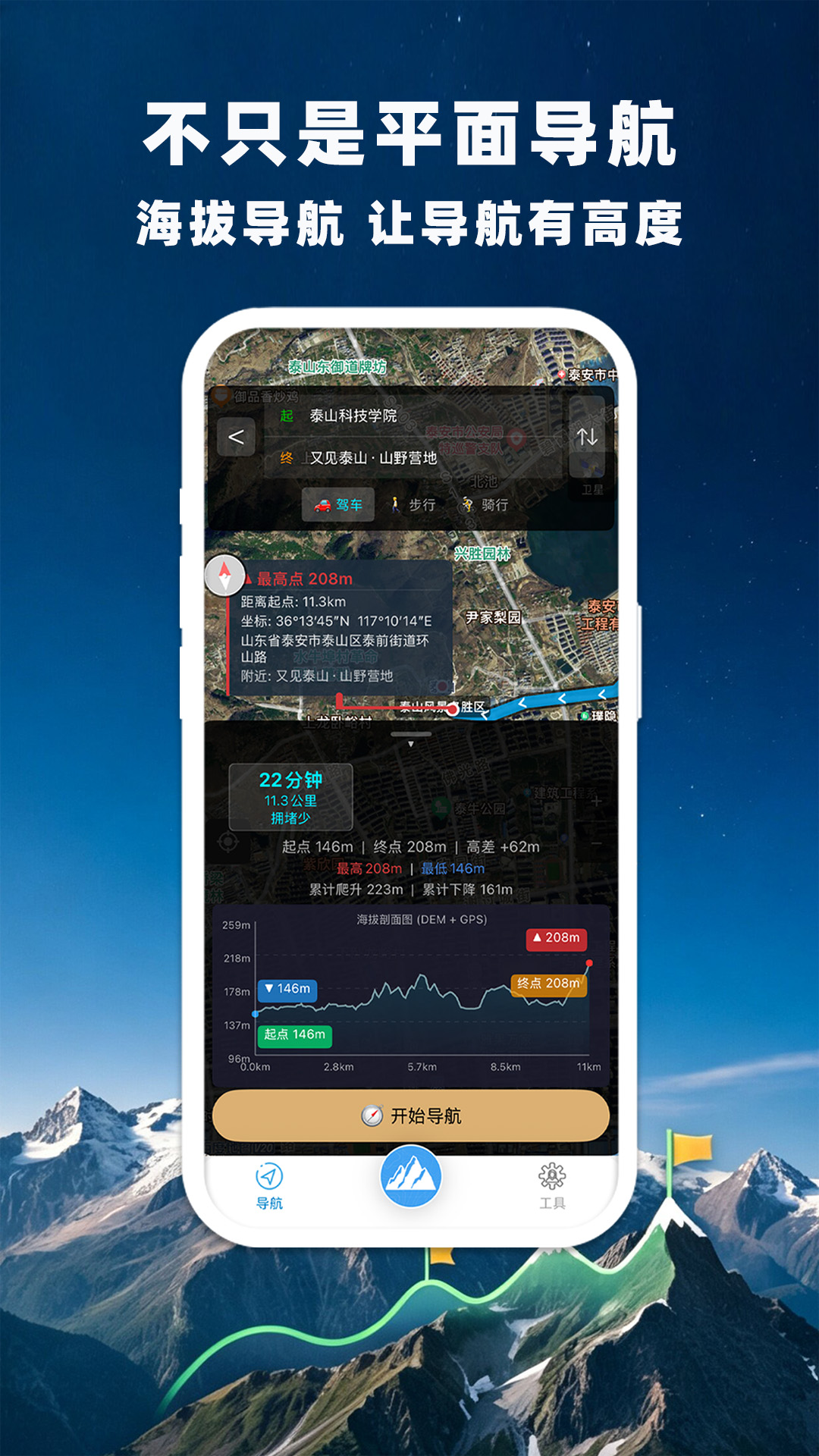 GPS卫星海拔导航 1
