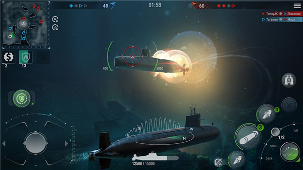 潜艇世界手游(WorldofSubmarines) 截图3