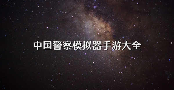 中国警察模拟器手游大全