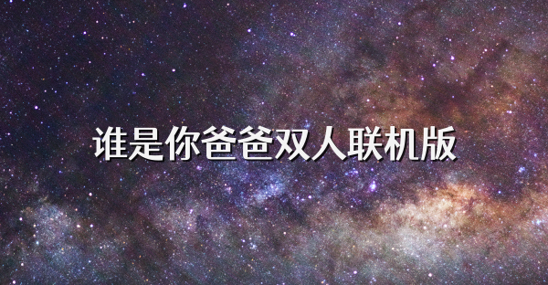 谁是你爸爸双人联机版