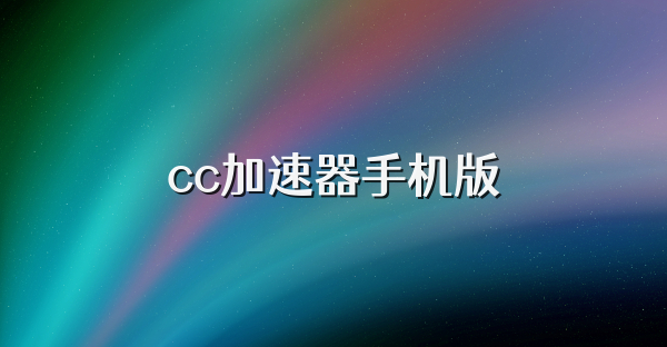 cc加速器手机版