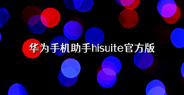 华为手机助手hisuite官方版