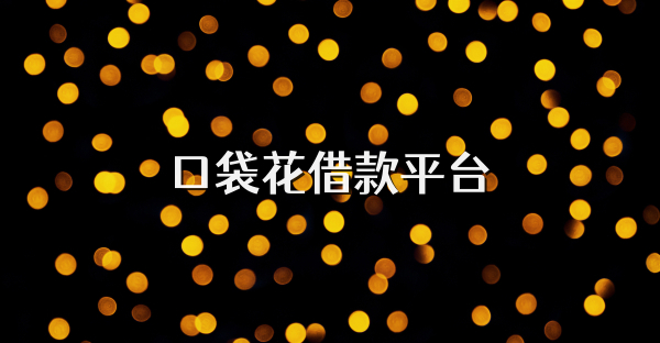 口袋花借款平台