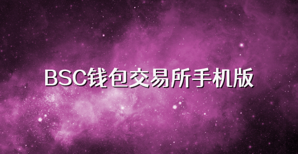 BSC錢(qián)包交易所手機(jī)版