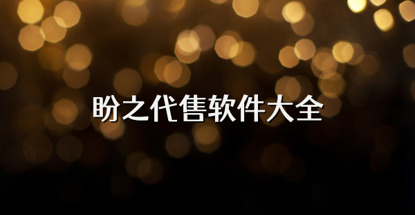盼之代售軟件大全