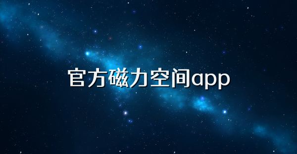 官方磁力空间app