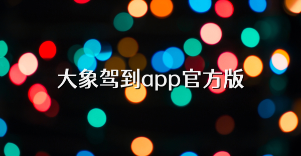大象驾到app官方版