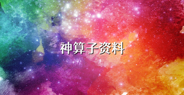 神算子资料