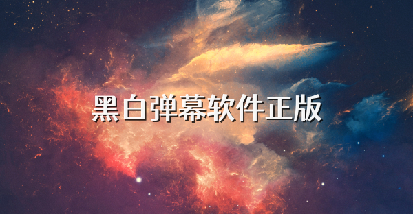 黑白弹幕软件正版