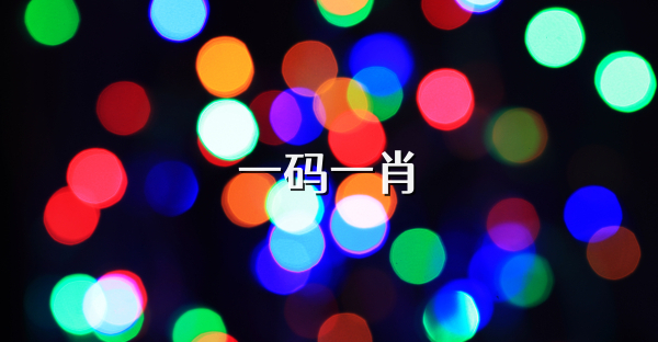 一码一肖