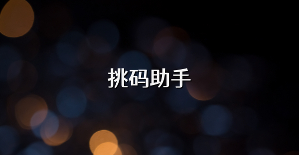 挑码助手