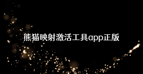 熊猫映射激活工具app正版