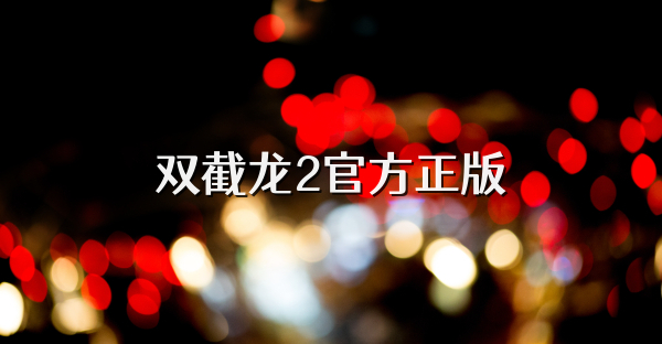 双截龙2官方正版