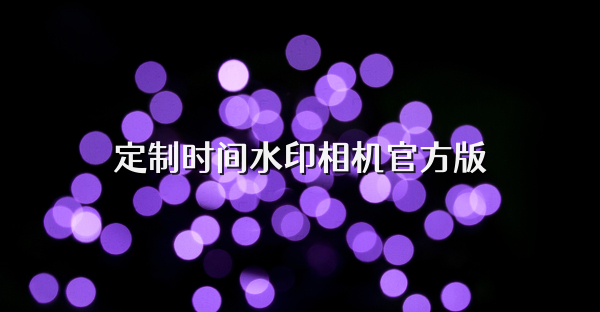 定制时间水印相机官方版
