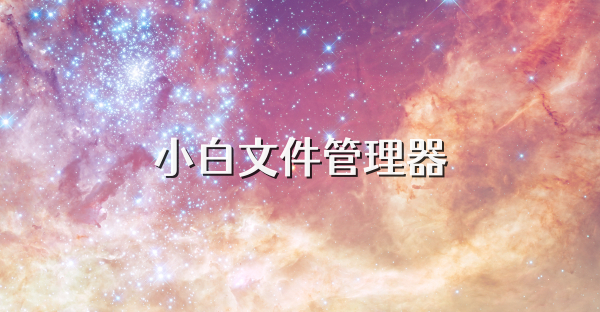 小白文件管理器