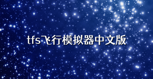 tfs飛行模擬器中文版
