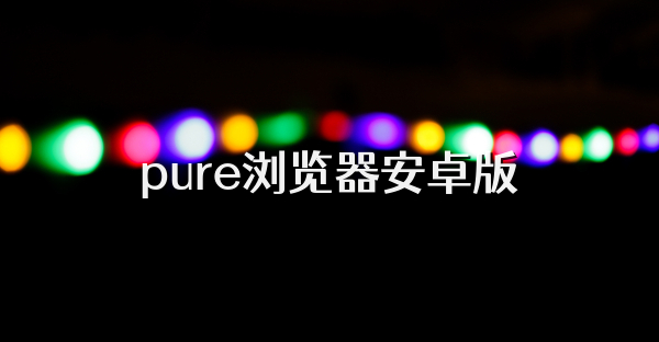 pure浏览器安卓版