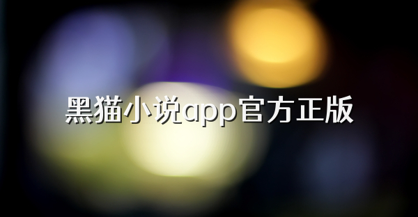 黑貓小說app官方正版