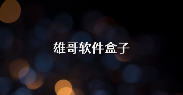 雄哥軟件盒子