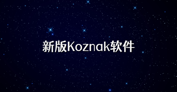 新版Koznak软件