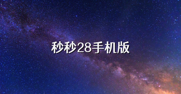 秒秒28手机版