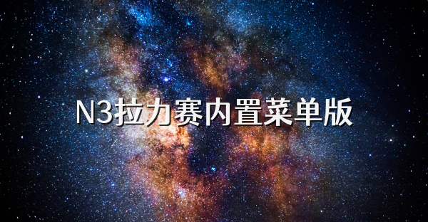 N3拉力赛内置菜单版