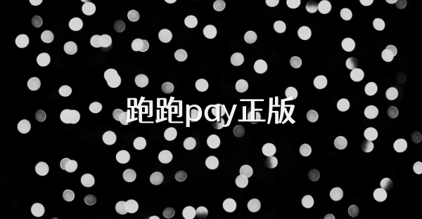 跑跑pay正版