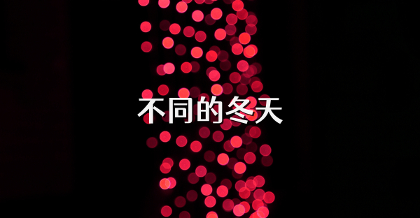 不同的冬天