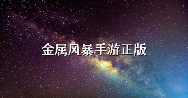 金屬風暴手游正版