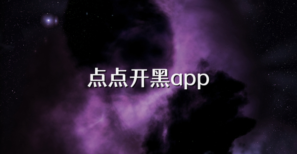 點點開黑app