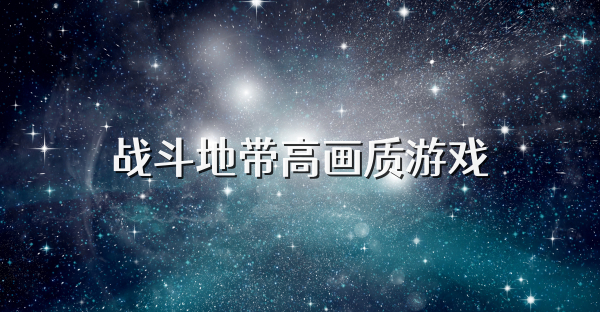战斗地带高画质游戏