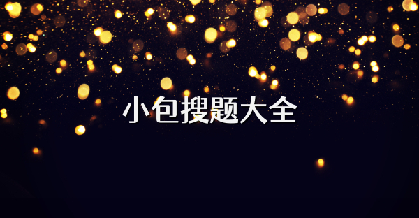 小包搜題大全