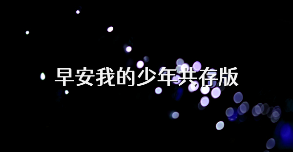 早安我的少年共存版