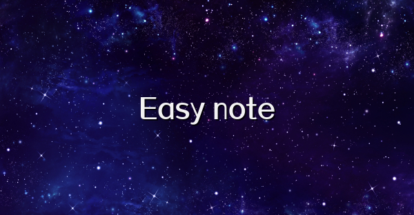 Easy note
