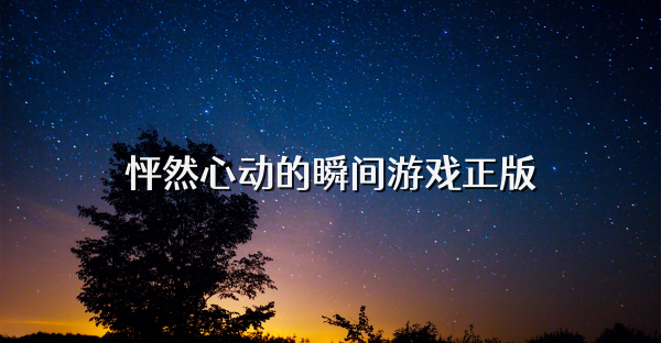 怦然心動(dòng)的瞬間游戲正版
