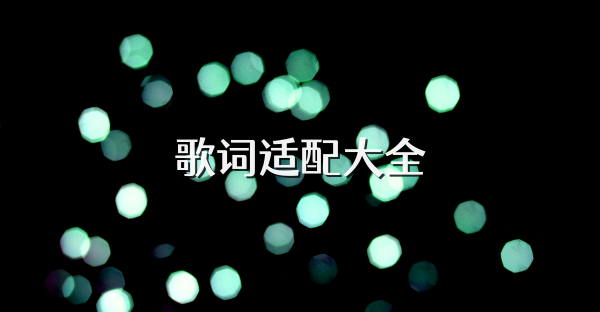 歌詞適配大全