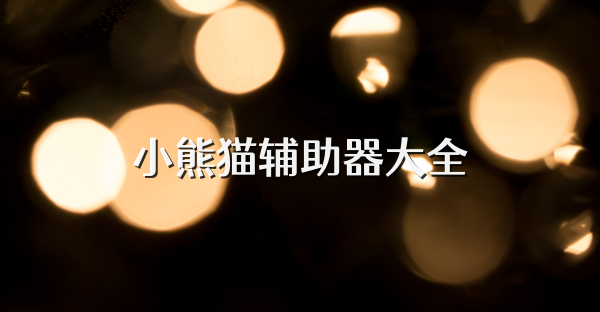 小熊猫辅助器大全