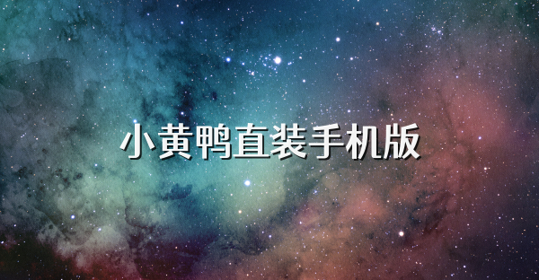 小黄鸭直装手机版