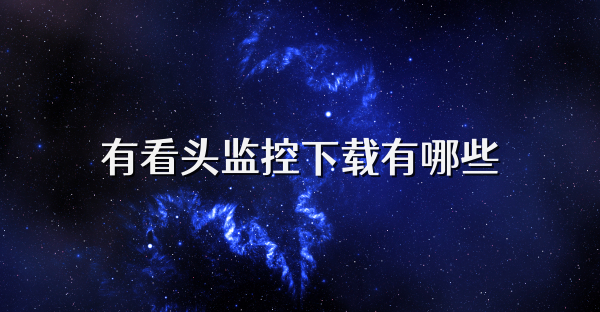 有看头监控下载有哪些