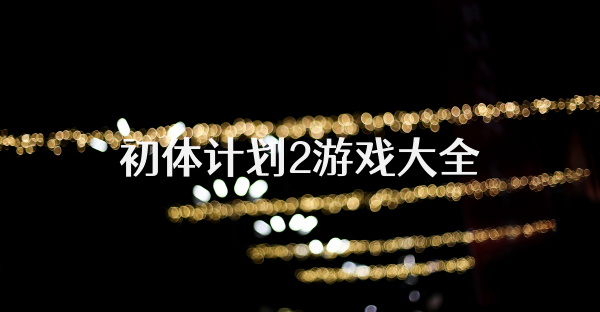 初体计划2游戏大全