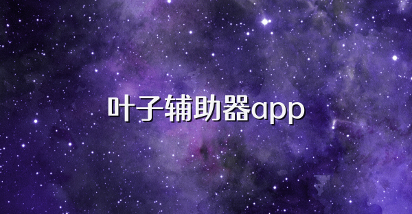叶子辅助器app