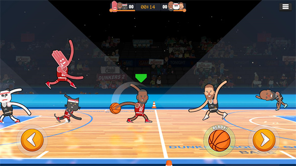 蠢萌扣篮2最新版(Dunkers2) 截图2