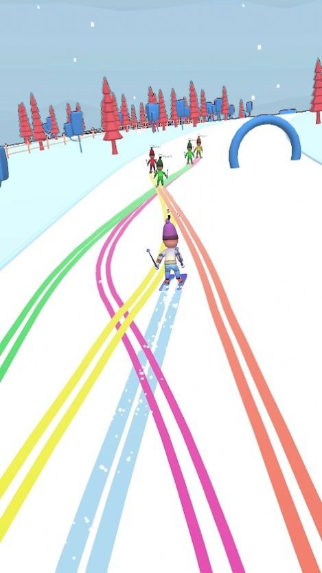 滑雪者山游戏 截图1