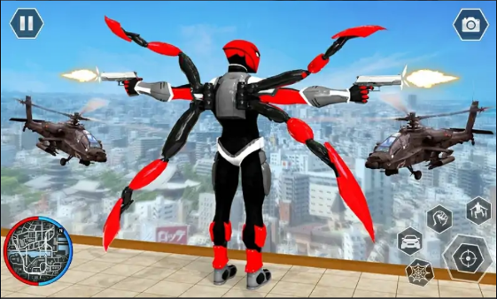 黑蜘蛛绳超级英雄 截图2