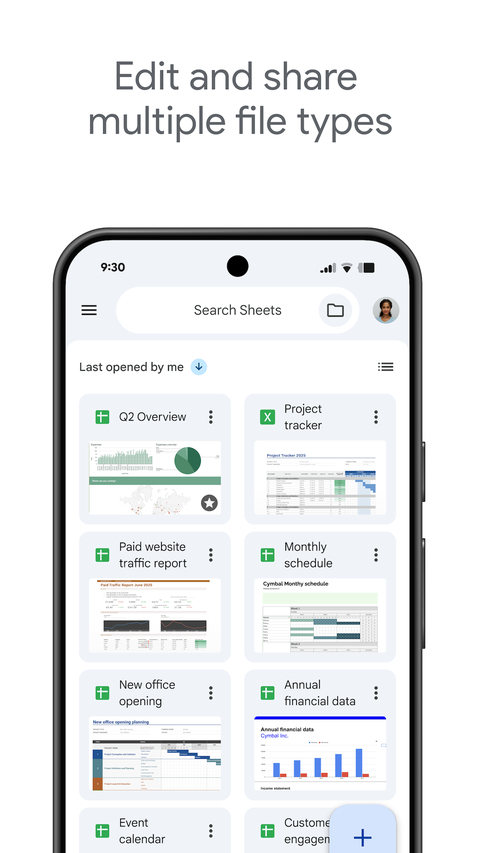 谷歌表格app 截图4