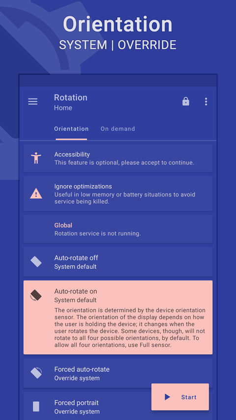 屏幕方向管理器Rotation 截图1