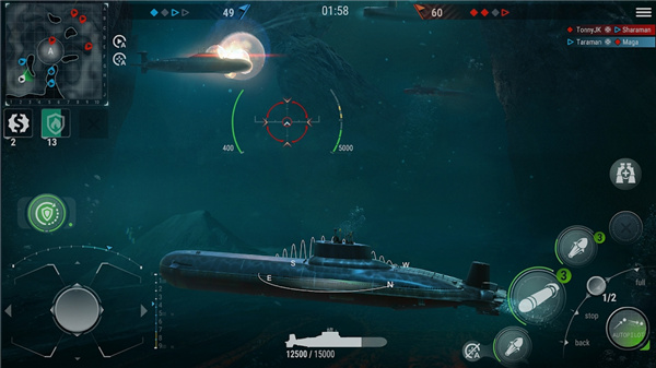 潜艇世界手游(WorldofSubmarines) 截图4