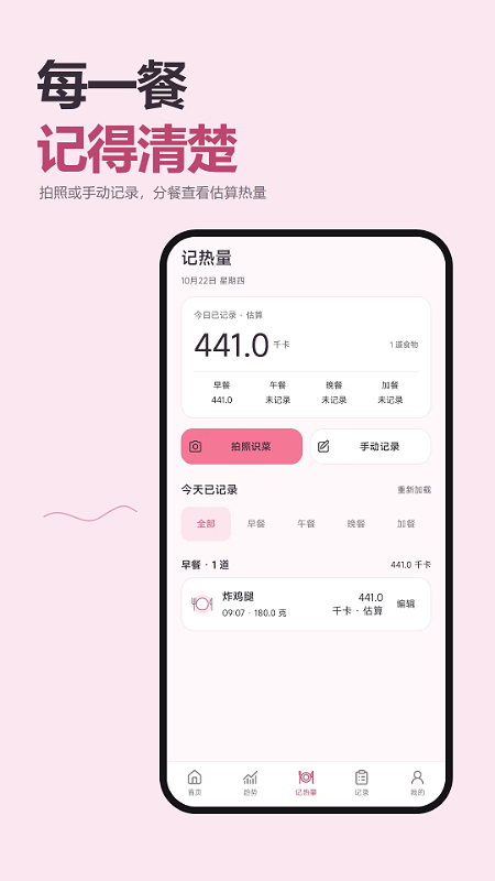 体重记录趋势图 截图1